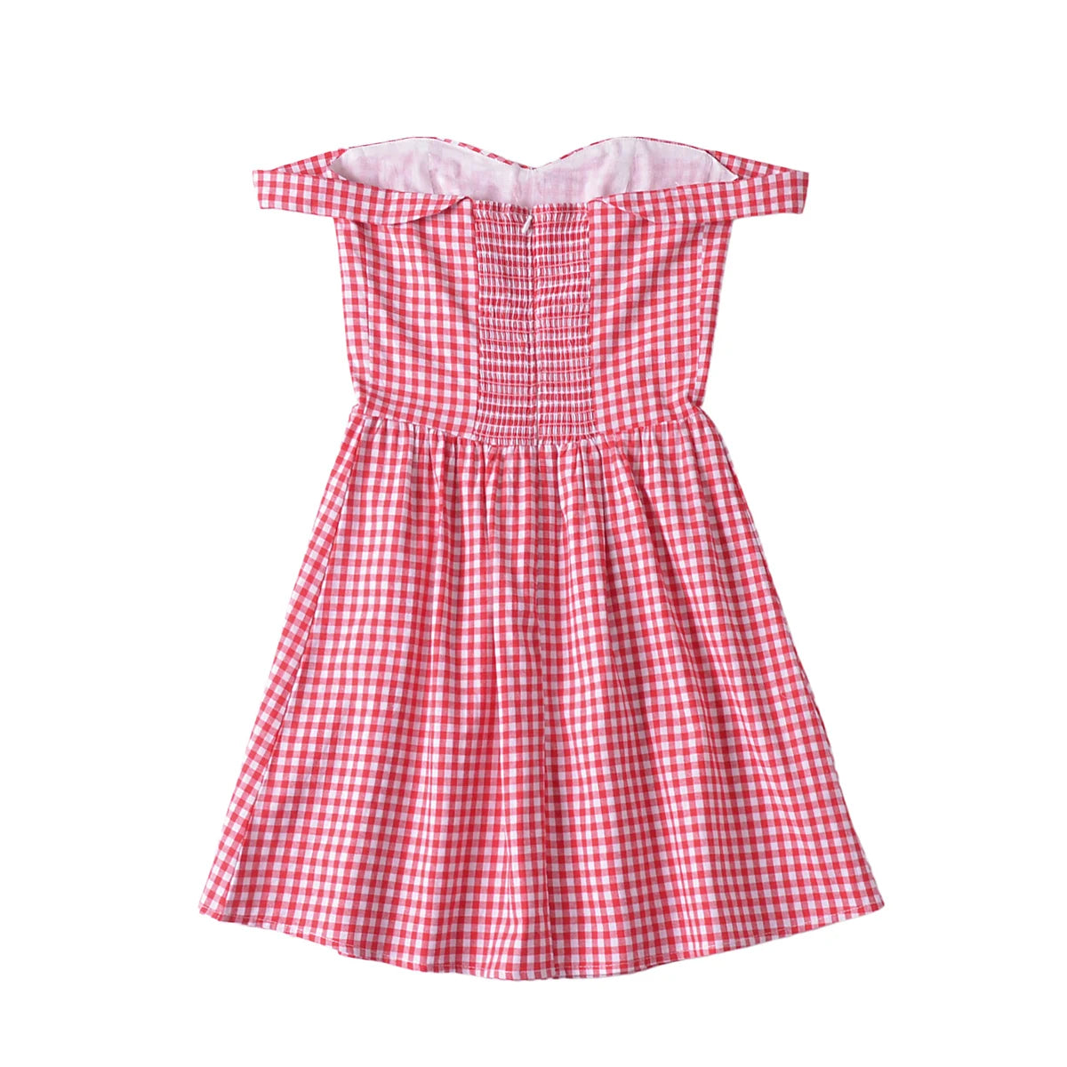 Juliette Gingham Dress in Cherry