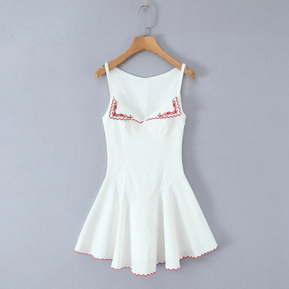 Rosalie Bustier Dress in Cherry Lace