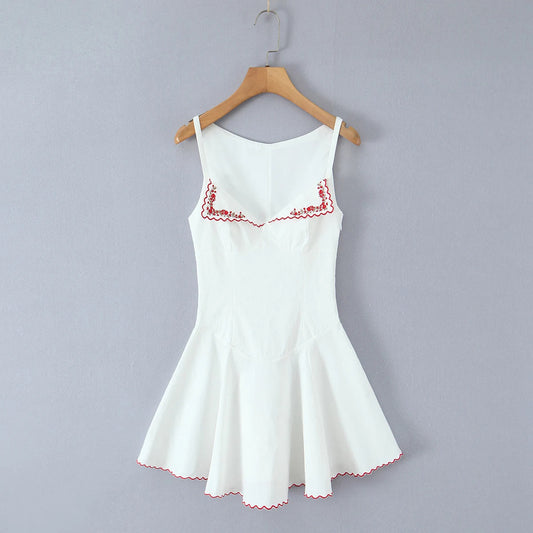 Rosalie Bustier Dress in Cherry Lace