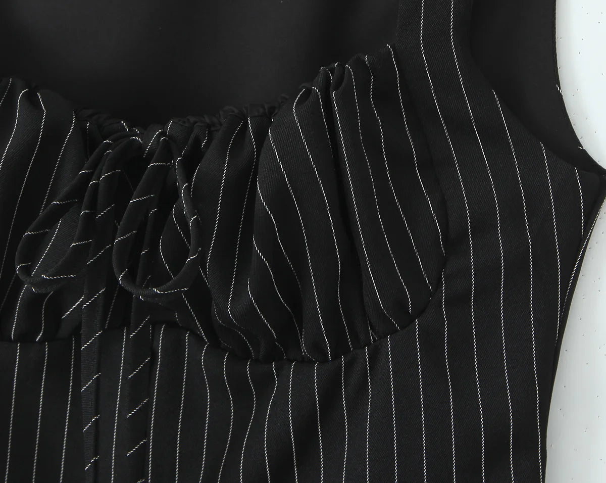 Margot Suit in Midnight Lines