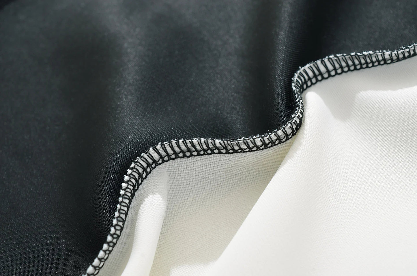 Vivienne Panel Dress in Noir Crème