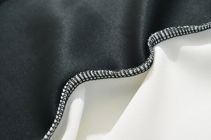 Vivienne Panel Dress in Noir Crème