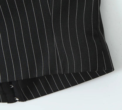 Margot Suit in Midnight Lines