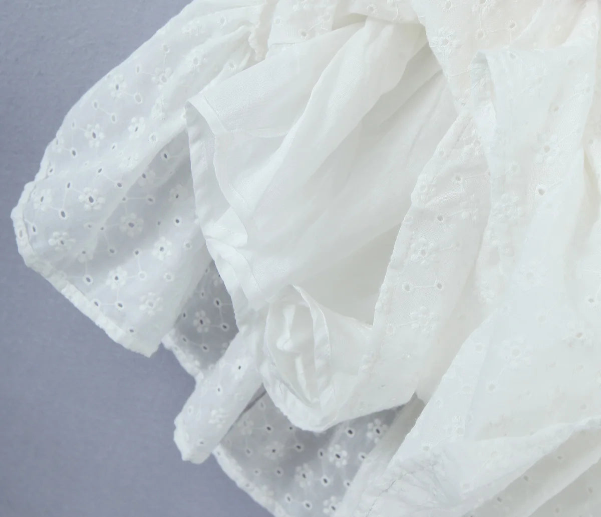 Lucienne Eyelet Dress in Ivory