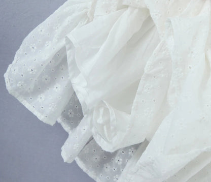 Lucienne Eyelet Dress in Ivory