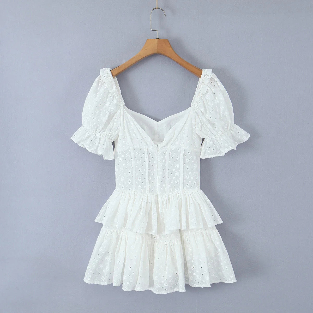 Lucienne Eyelet Dress in Ivory