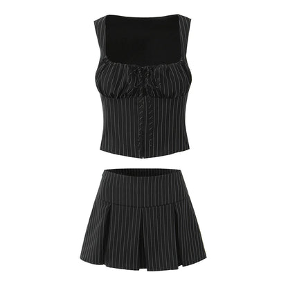 Margot Suit in Midnight Lines