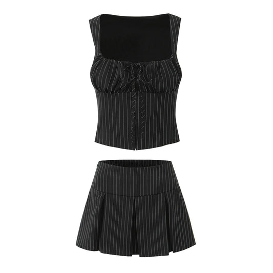 Margot Suit in Midnight Lines