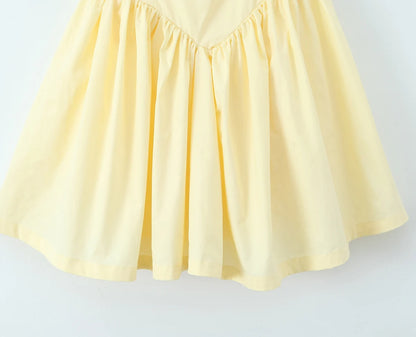 Luciana Dress in Pastel Custard