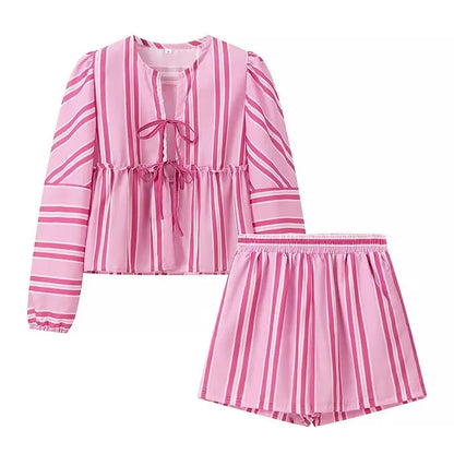 Paloma Set in Blush Stripe