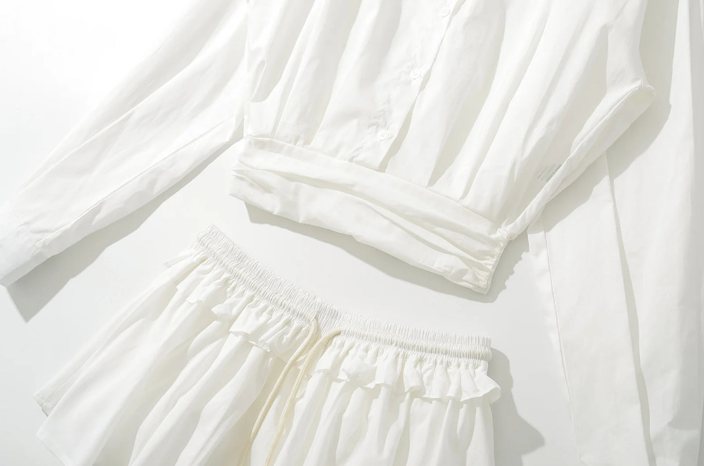 Élise Poplin Set in Milk