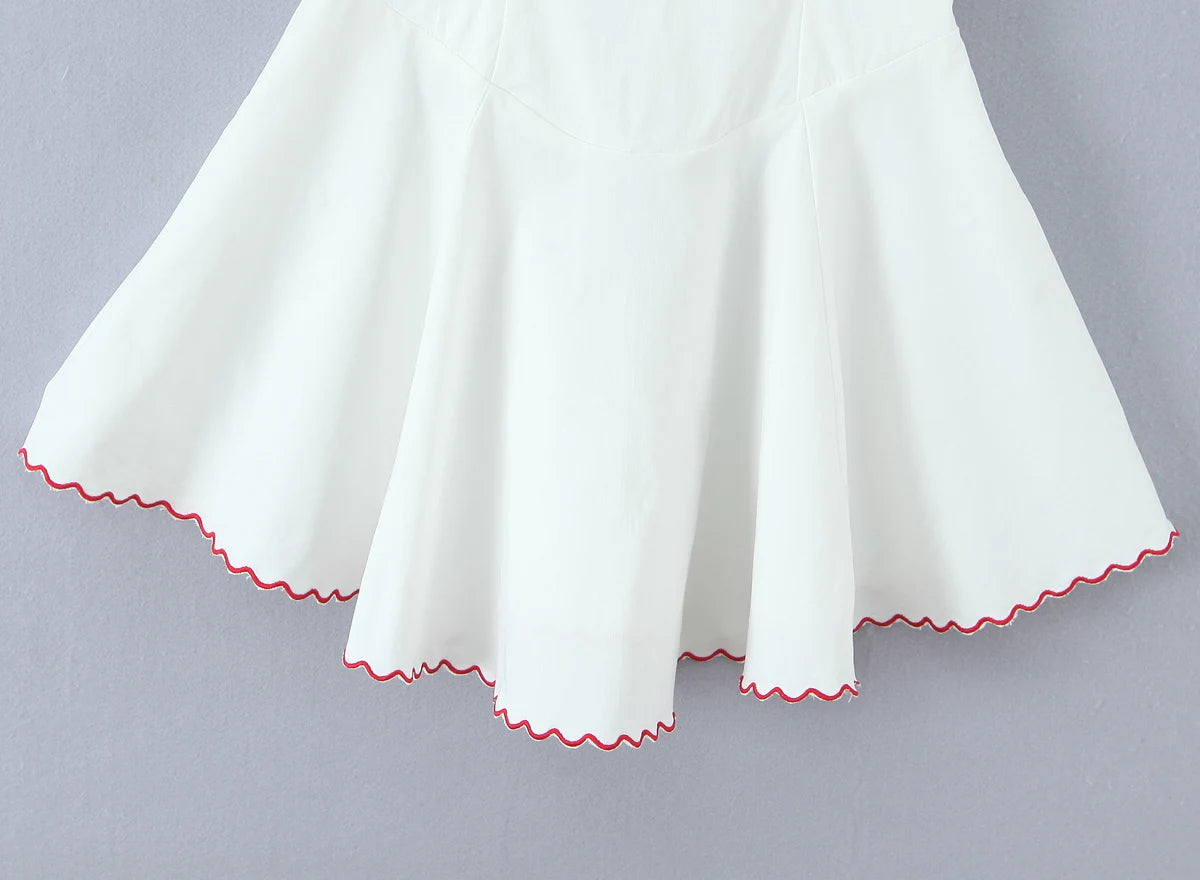 Rosalie Bustier Dress in Cherry Lace