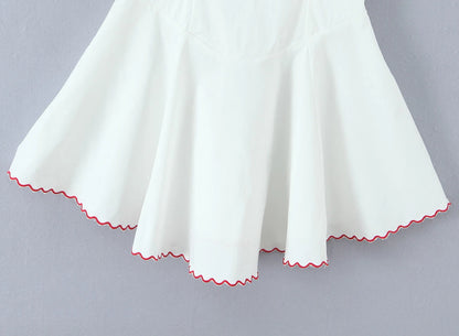 Rosalie Bustier Dress in Cherry Lace