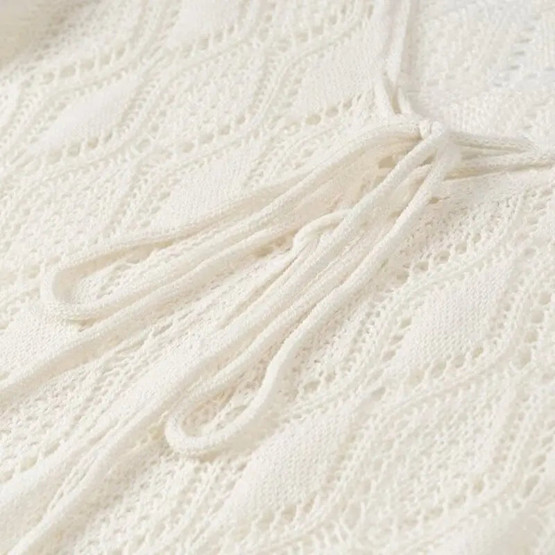 Beige Isla Knit Dress in Oat