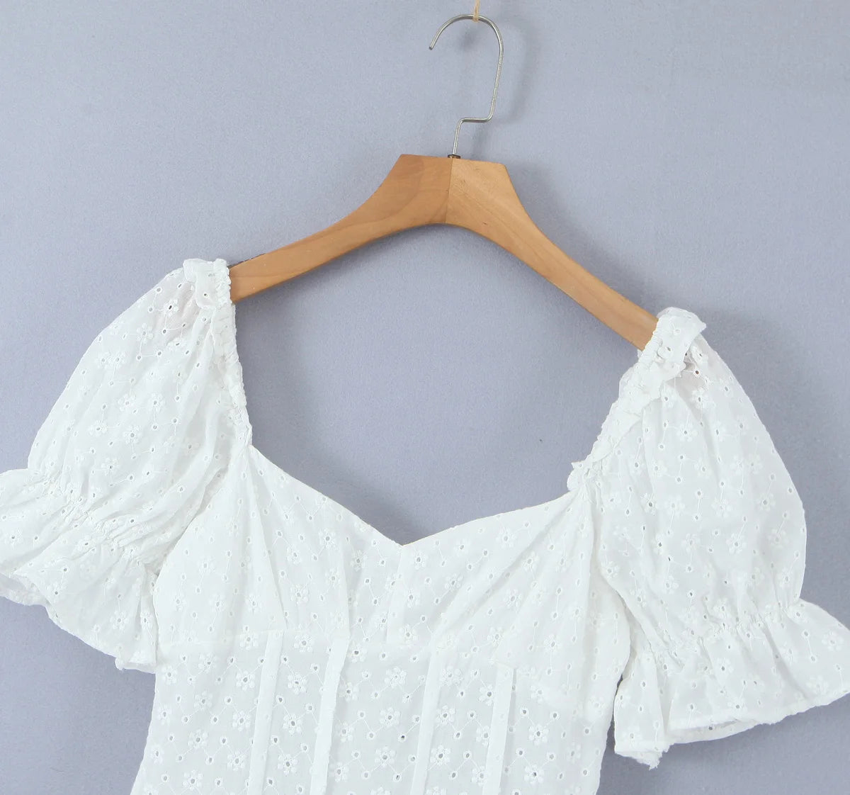 Lucienne Eyelet Dress in Ivory
