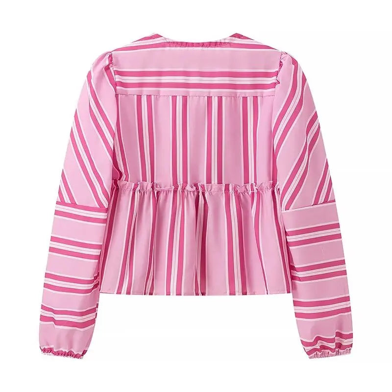 Paloma Set in Blush Stripe
