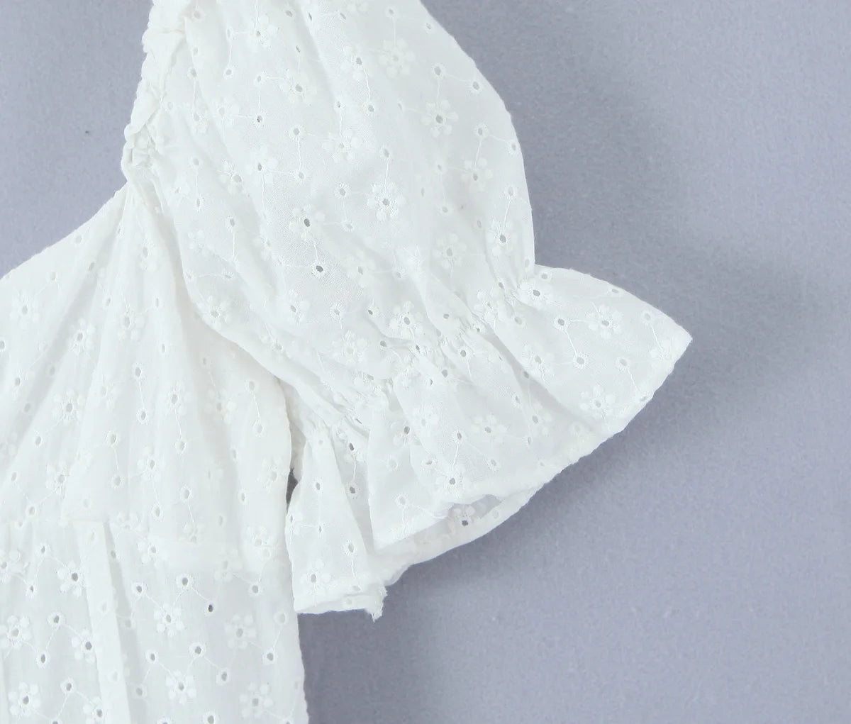 Lucienne Eyelet Dress in Ivory