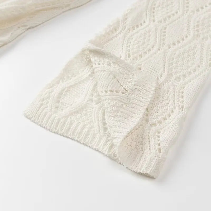 Beige Isla Knit Dress in Oat