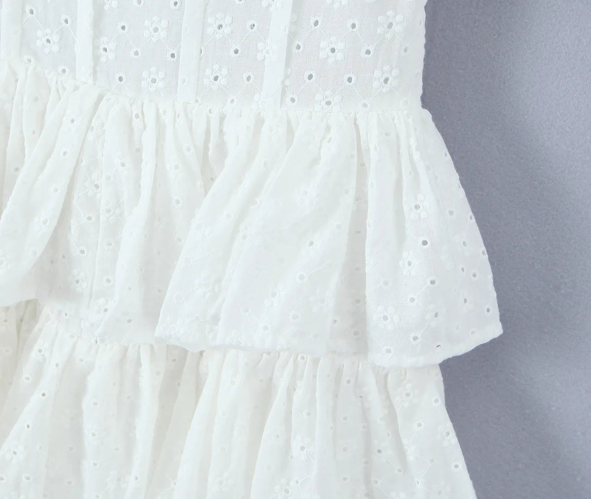 Lucienne Eyelet Dress in Ivory