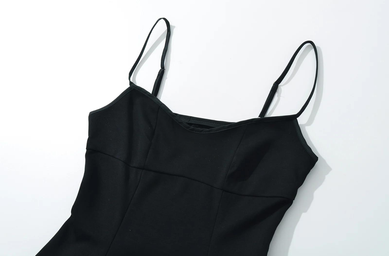 Vivienne Panel Dress in Noir Crème